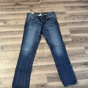 Abercrombie & Fitch Dark Blue Straight Leg Jeans - Never Worn/Like New